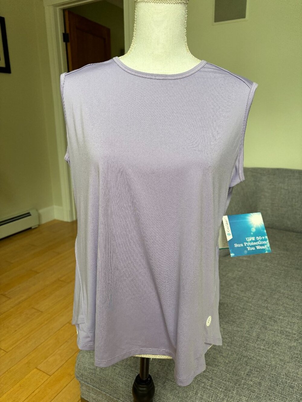 NWT Coolibar Lavendar Sun Protection UFP 50 Tank, Medium